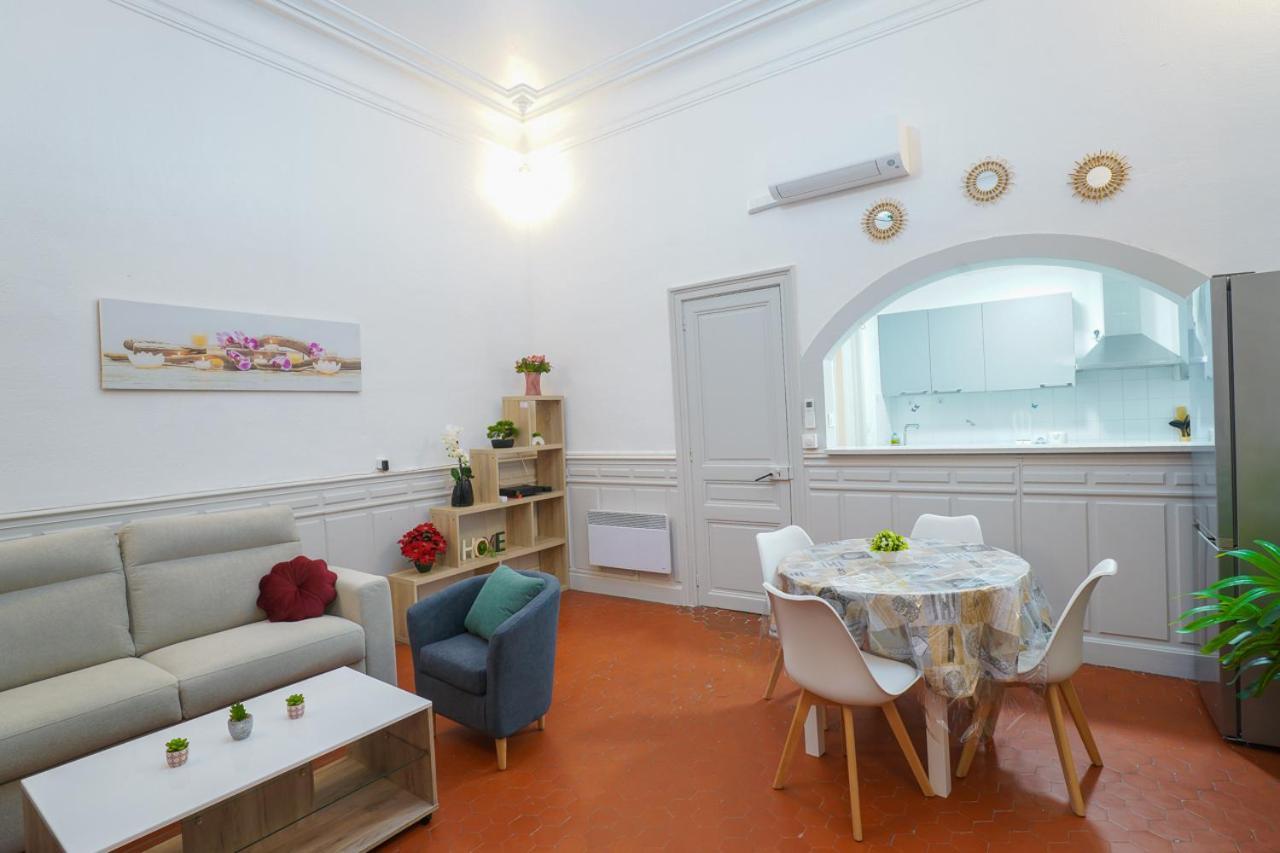 Appartement Du Forum,La Gare, 50 M2 , Climatisation, Garage, Cour Narbonne Extérieur photo
