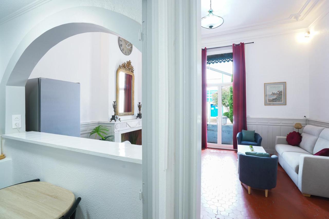 Appartement Du Forum,La Gare, 50 M2 , Climatisation, Garage, Cour Narbonne Extérieur photo