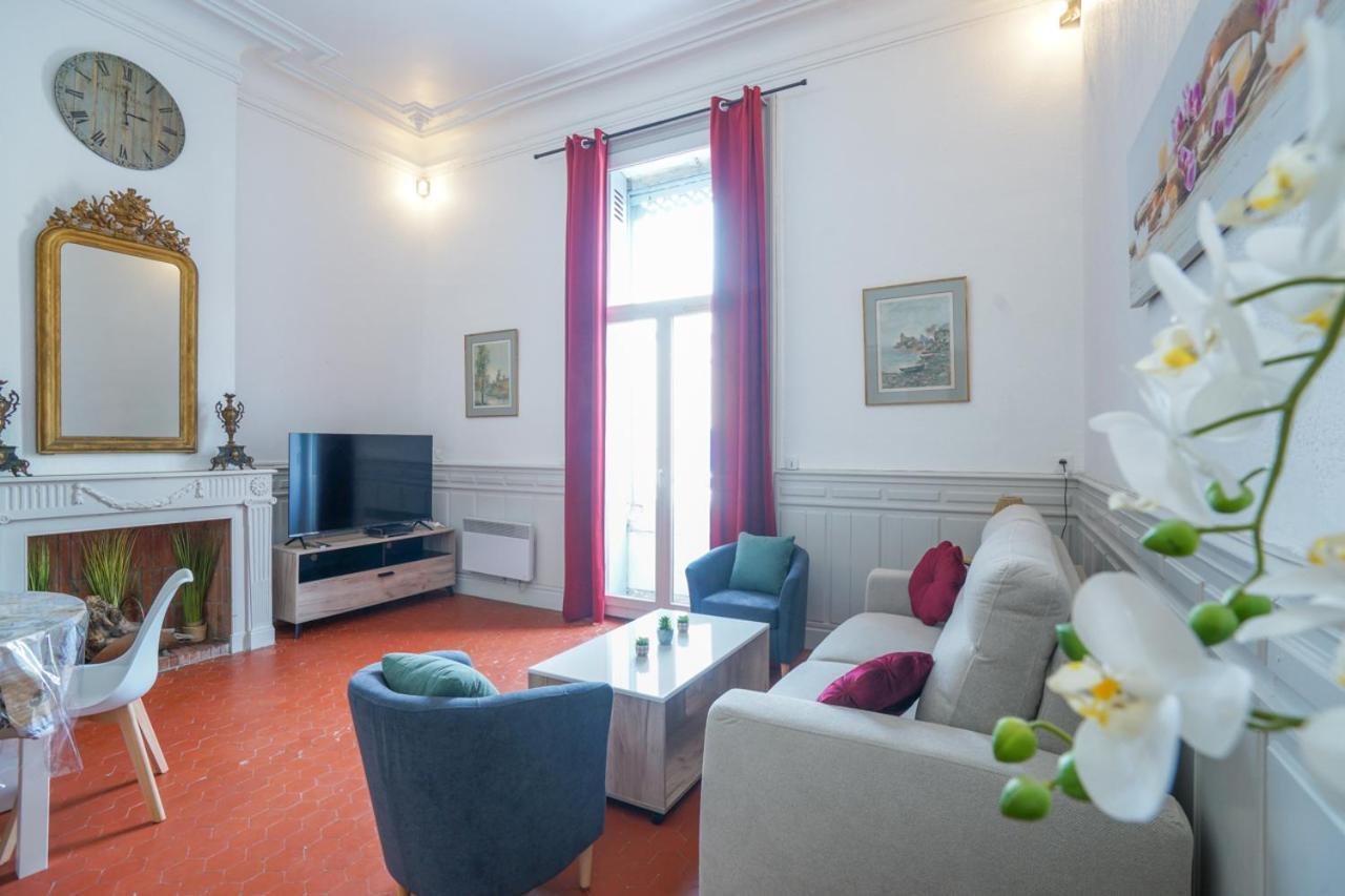 Appartement Du Forum,La Gare, 50 M2 , Climatisation, Garage, Cour Narbonne Extérieur photo