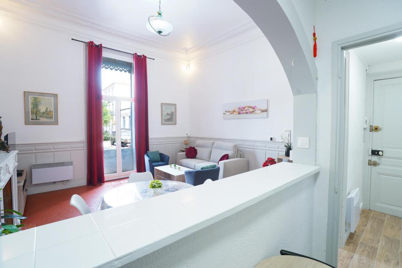 Appartement Du Forum,La Gare, 50 M2 , Climatisation, Garage, Cour Narbonne Extérieur photo