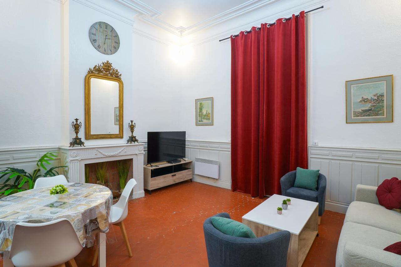 Appartement Du Forum,La Gare, 50 M2 , Climatisation, Garage, Cour Narbonne Extérieur photo