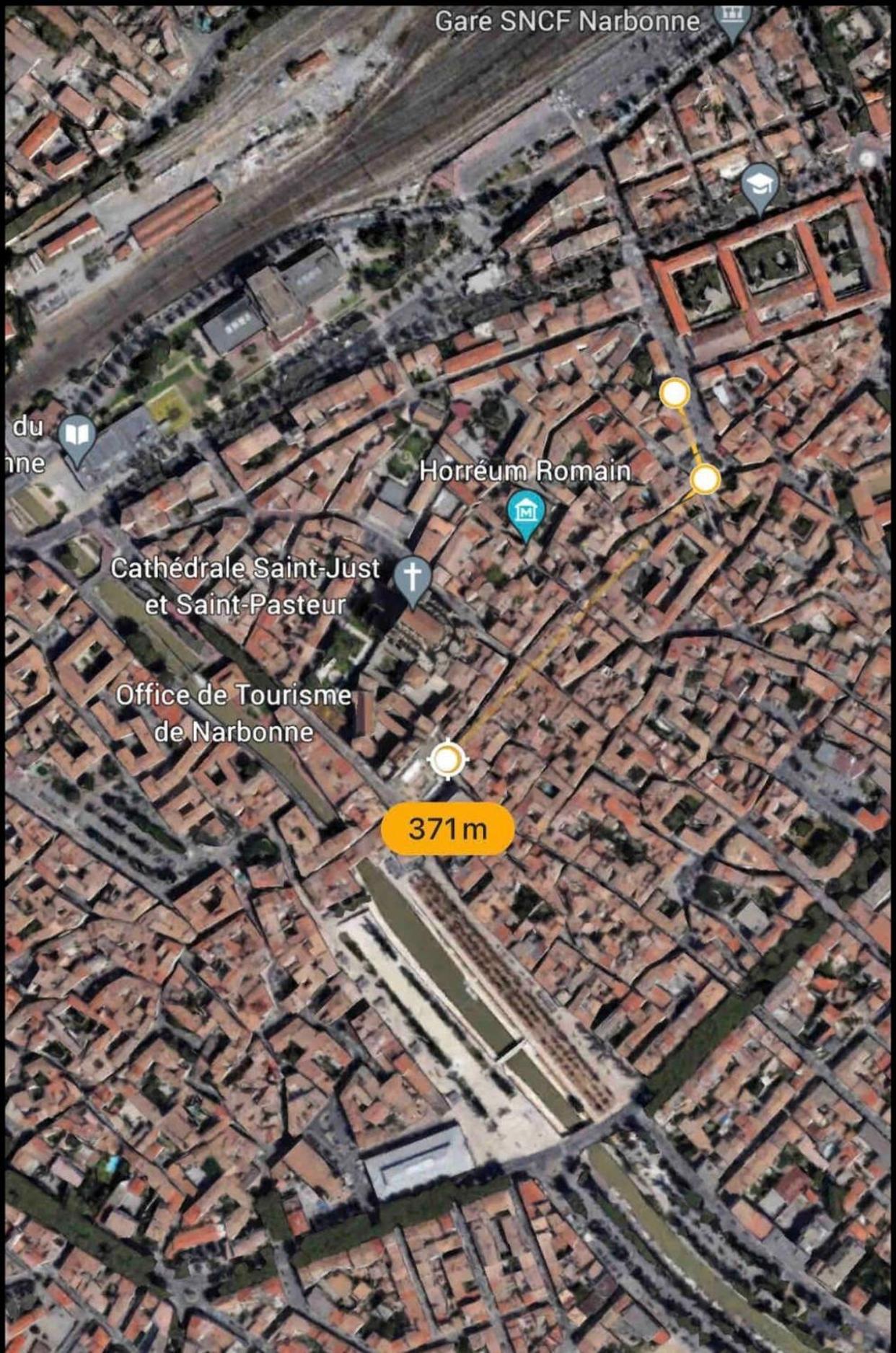 Appartement Du Forum,La Gare, 50 M2 , Climatisation, Garage, Cour Narbonne Extérieur photo